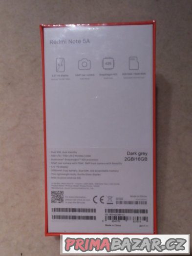 Xiaomi Redmi Note 5A 16GB Dark Grey