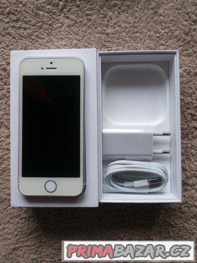 Apple iPhone 5S 16GB Silver, pěkný, záruka