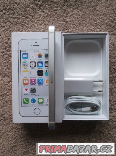 Apple iPhone 5S 16GB Silver, pěkný, záruka