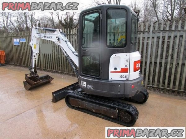 Minibagr Bobcat E255 - velmi dobrý stav