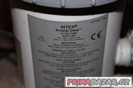 Prodám filtraci Intex Krystal Clear model 604 Prodám filtraci Intex Krystal Clear model 604