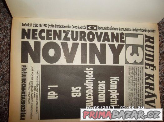 PRODAM 1 DIL.KOMPLETNIHO SEZNAMU SPOLUPRACOVNIKU PRODAM 1 DIL.KOMPLETNIHO SEZNAMU SPOLUPRACOVNIKU