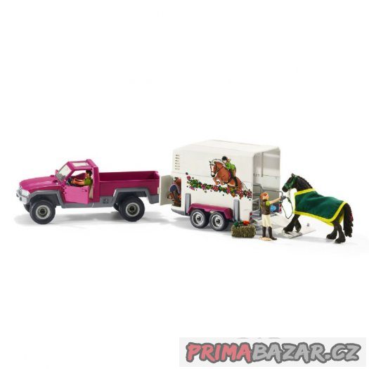 Schleich pick-up s přívěsem