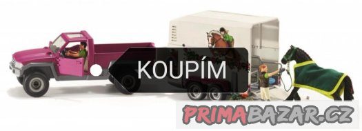 KOUPÍM Schleich pick-up s přívěsem a koněm