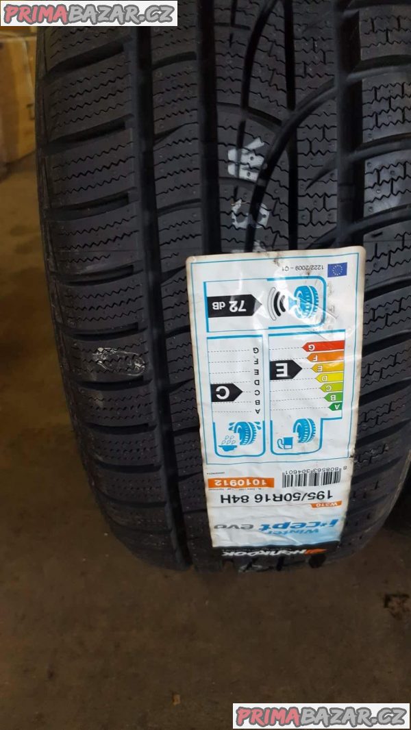 prodám 4 nové ,nepoužité pneu Hankook evo1 195/50 r16 84h