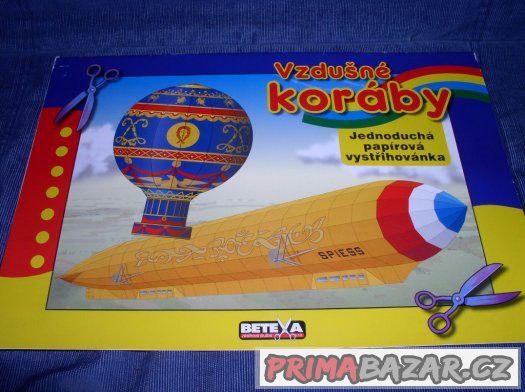 vystřihovánka Betexa Vzdušné koráby-balón a vzducholoď