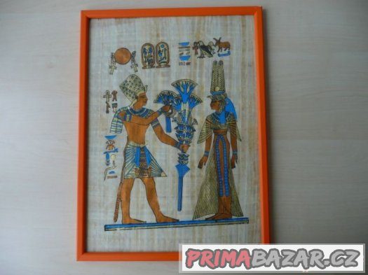 Obraz zarámovaný papyrus Egypt