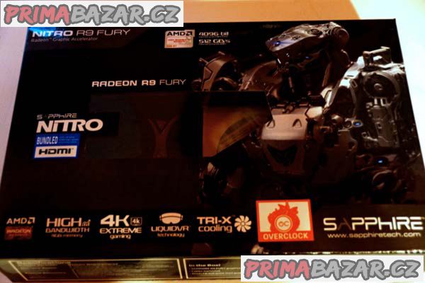 SAPPHIRE NITRO Radeon R9 FURY Tri-X +OC  4GB HBM Back Plate