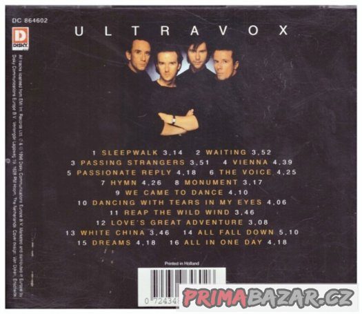 CD ULTRAVOX - Dancing with tears in my eyes