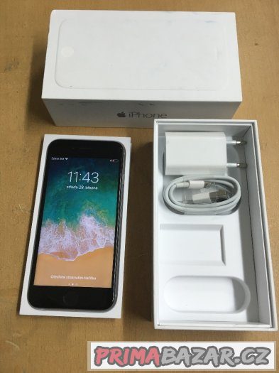 Apple iPhone 6 16GB space grey, pěkný stav, 3 měsíce záruka