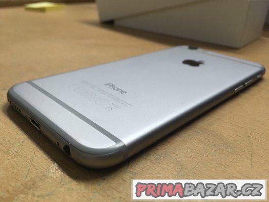 Apple iPhone 6 16GB space grey, pěkný stav, 3 měsíce záruka