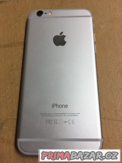 Apple iPhone 6 16GB silver, pěkný stav, 3 měsíce záruka