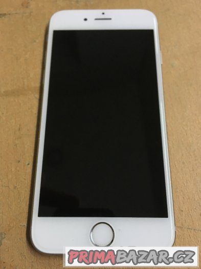 Apple iPhone 6 16GB silver, pěkný stav, 3 měsíce záruka