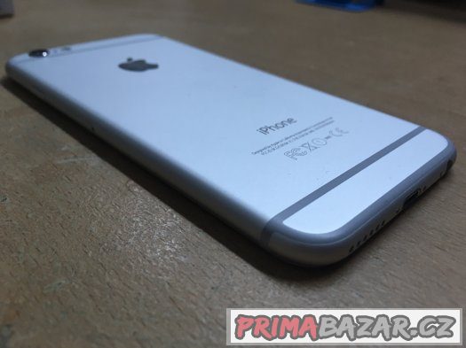 Apple iPhone 6 16GB silver, pěkný stav, 3 měsíce záruka