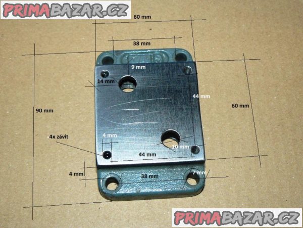 DESKA POD HYDRAULICKÝ VENTIL ( 90x60x25 mm )