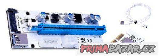 Riser PCIe x1 na PCIe x16 - V008s TRIO pro mining