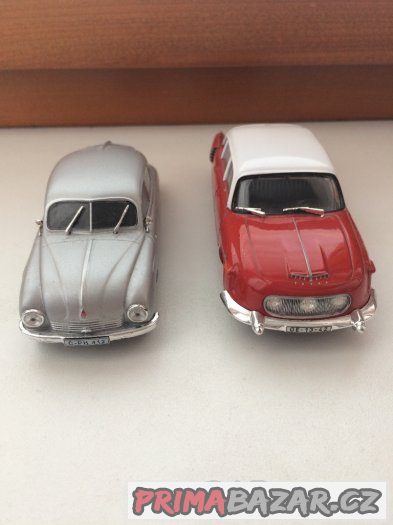 2x kovový model 1:43 Tatra T600,T603-1