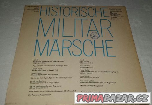 Prodám LP deska: Historische Militär Märsche