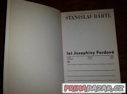 Prodám knihu Let Josephiny Fordové. Prodám knihu Let Josephiny Fordové.