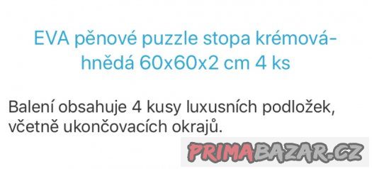 Pěnové puzzle na zem 4x 60x60cm