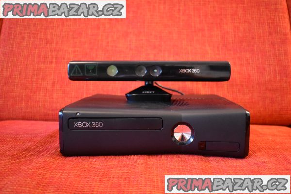 Xbox 360 + Kinect, 320GB, 2x ovladač,19 her