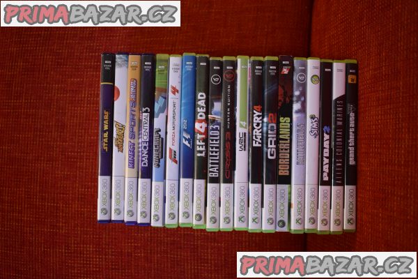 Xbox 360 + Kinect, 320GB, 2x ovladač,19 her