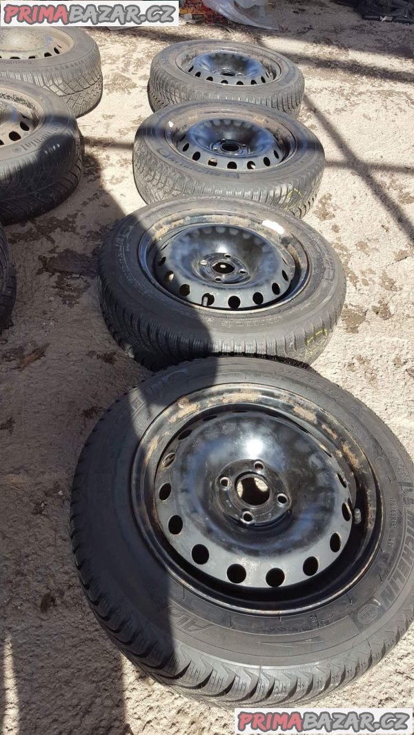 plechové disky plechy 4x100 s pneu michelin 6jx15 et43 175/65 r15