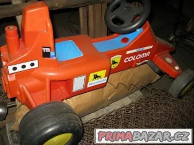 luxusní odstrkávadlo šlapací formule, tříkolla zn. COLOMA