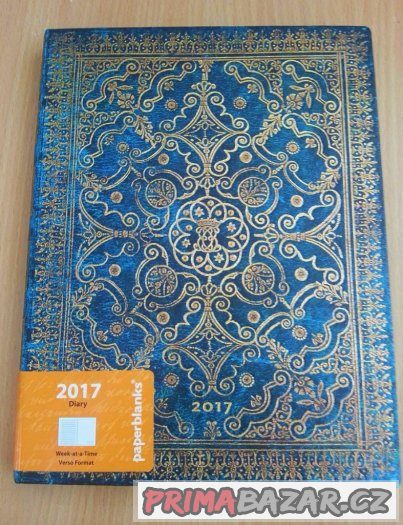 Diář PAPERBLANKS více druhů - 2017 - nepoužité SLEVA