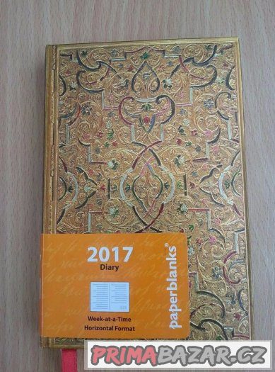 Diář PAPERBLANKS více druhů - 2017 - nepoužité SLEVA