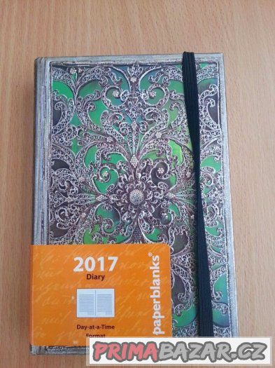 Diář PAPERBLANKS více druhů - 2017 - nepoužité SLEVA