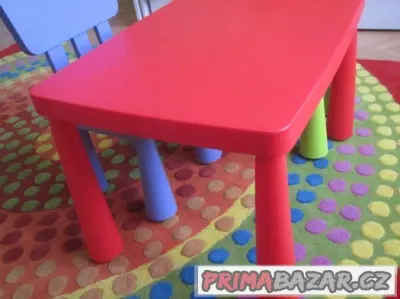 Dětský stůl - Mammut, Ikea-Červený