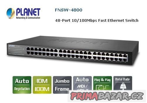 48-Port Fast Ethernet Switch PLANET FNSW-4800