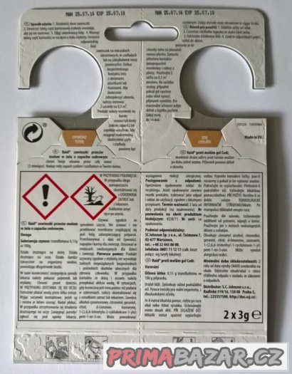 RAID háček proti molům s vůní cedru 2ks