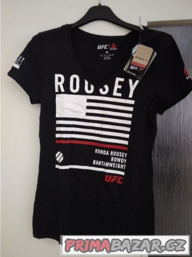 Černé triko dámské UFC Ronda Rousey, velikost M