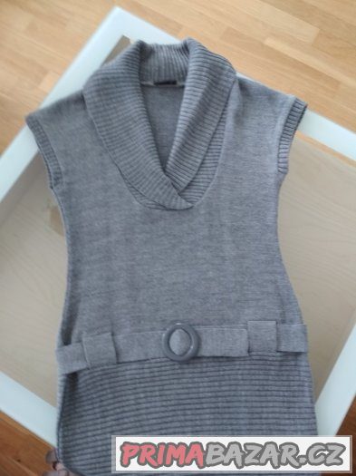 Šedé pletené šaty - nenošené (nové)