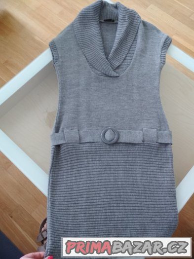 Šedé pletené šaty - nenošené (nové)