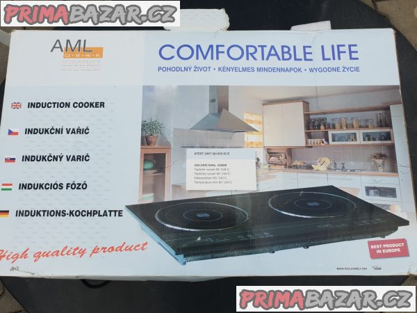 prodám Comfortable life Indukční vařič dvouplotýnkový nov