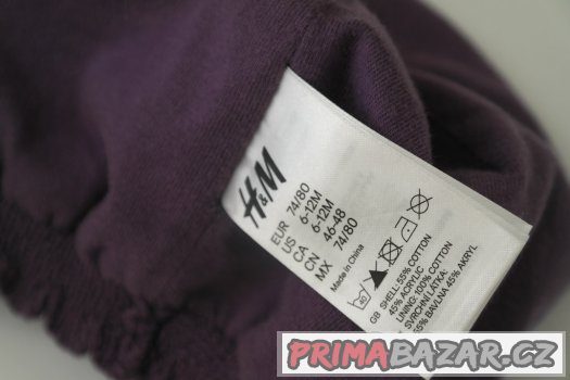 HÁČKOVANÁ ČEPICE H&M VEL. 74/80 - 1-2 ROKY