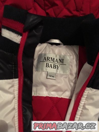 Zimní péřová bunda Armani baby originál.