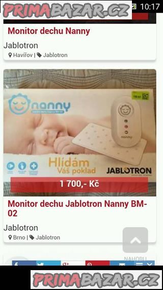 Nanny monitor dechu 2 desky