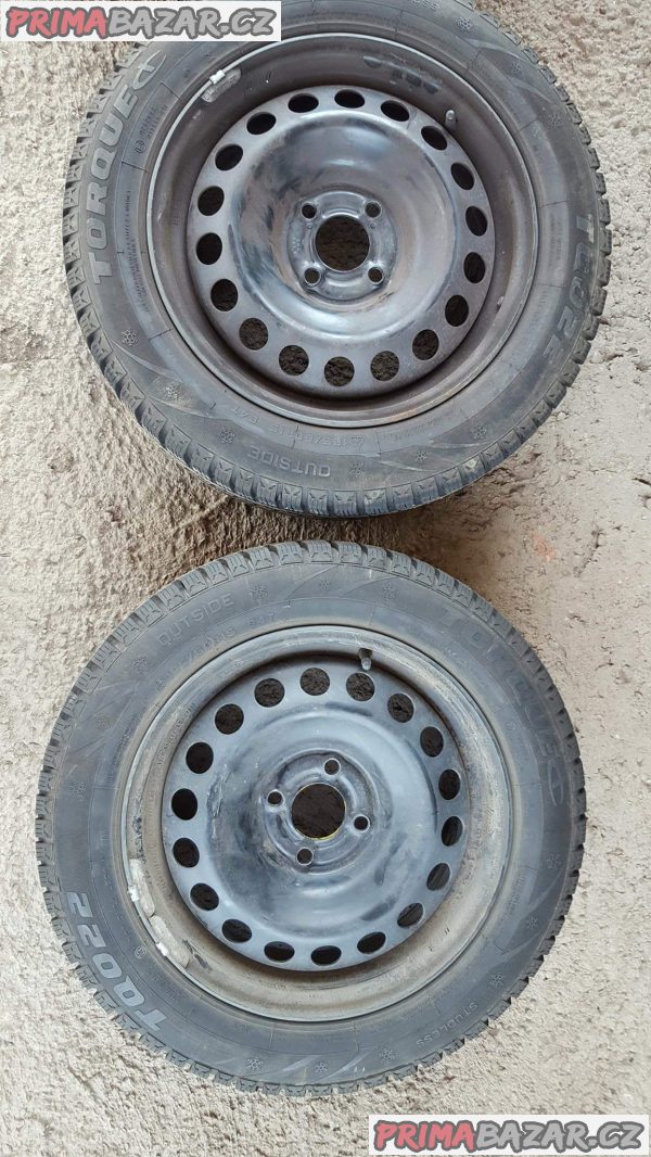 4xplechové disky zánovní s pneu torque 185/60 r15 84t