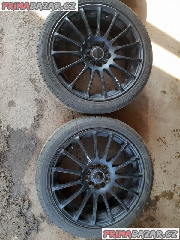 alu kola elektrony černý lak s roztečí 5x100 a 5x110 7jx17 et38 alu kola elektrony černý lak s roztečí 5x100 a 5x110 7jx17 et38
