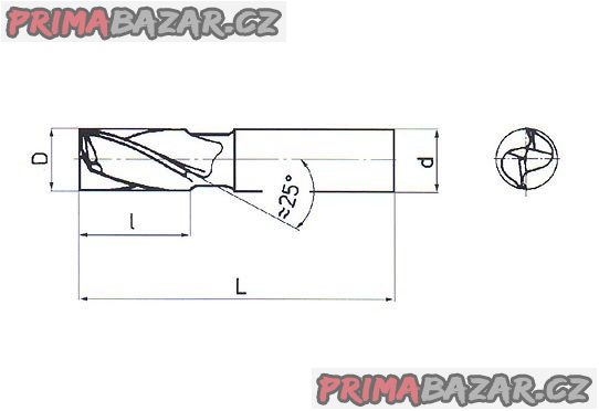 FRÉZA pro drážky per krátká 14x16 mm  (NOVÁ) ČR