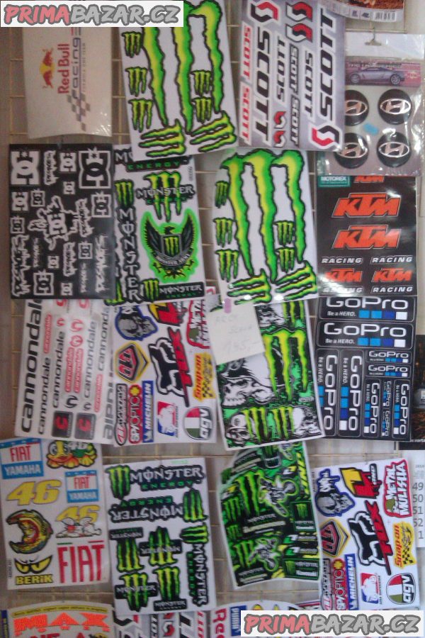 tuning samolepky nalepky stickers bomb doplnky znaky nove