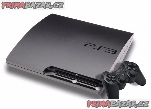 Hrací konzole Sony PS3,2x ovladač,monitor ASUS 55 cm s HDMI!!