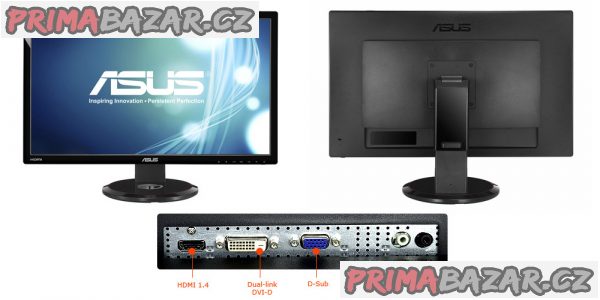 Hrací konzole Sony PS3,2x ovladač,monitor ASUS 55 cm s HDMI!!