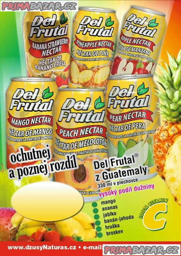 Nápoje Del Frutal 24ks mix 6 druhů