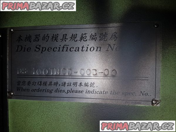 Ohýbačka CSM (Chiao Sheng Machinery) A100TNCB