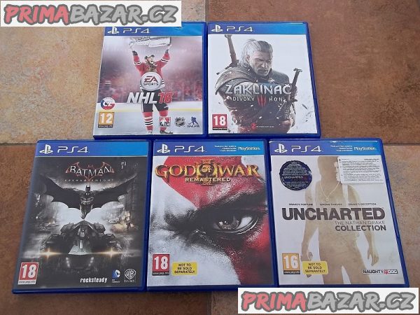 Herní konzole SONY PlayStation 4 500GB + 2x joystick + 5x her (V ZÁRUCE)